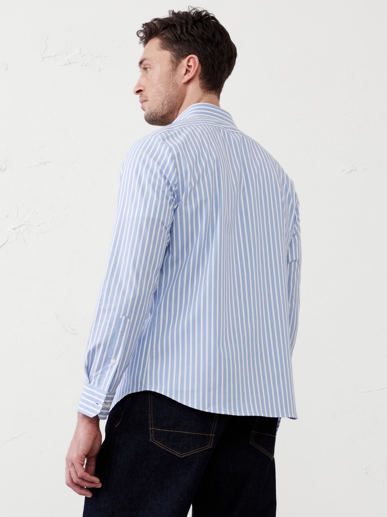 Slim-Fit Untucked Dress Shirt
