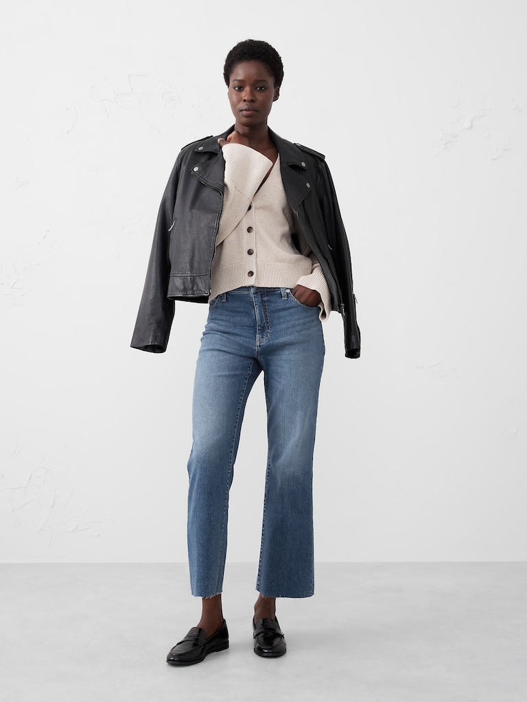 Kick Flare High-Rise Cropped Jean