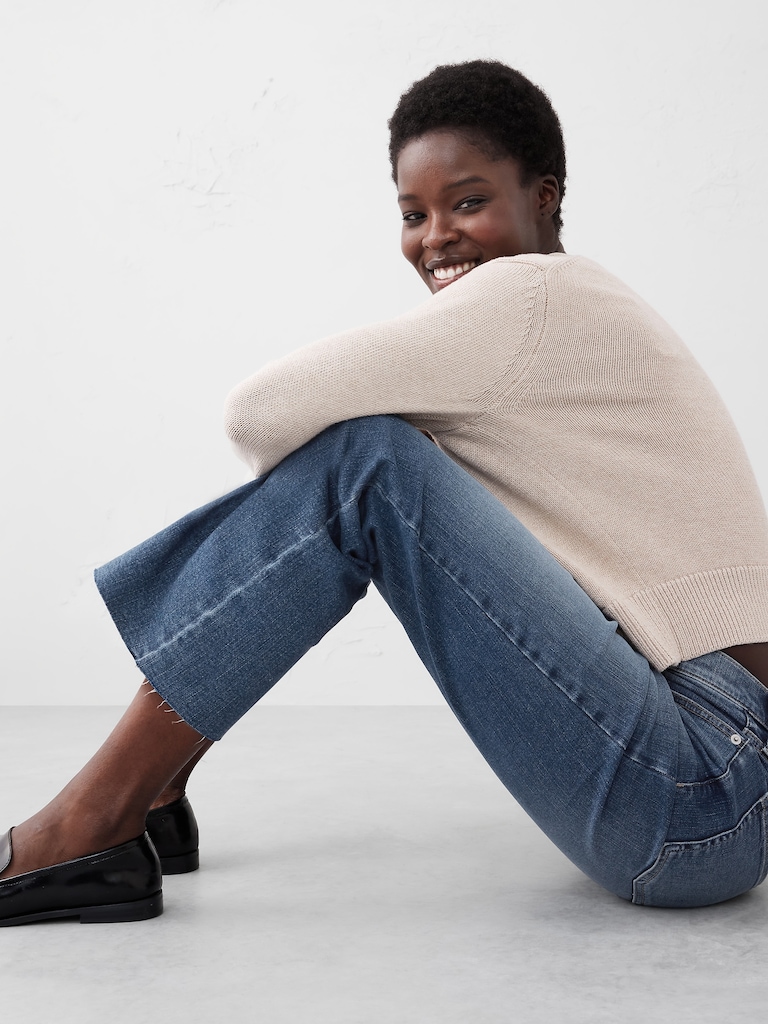 Kick Flare High-Rise Cropped Jean