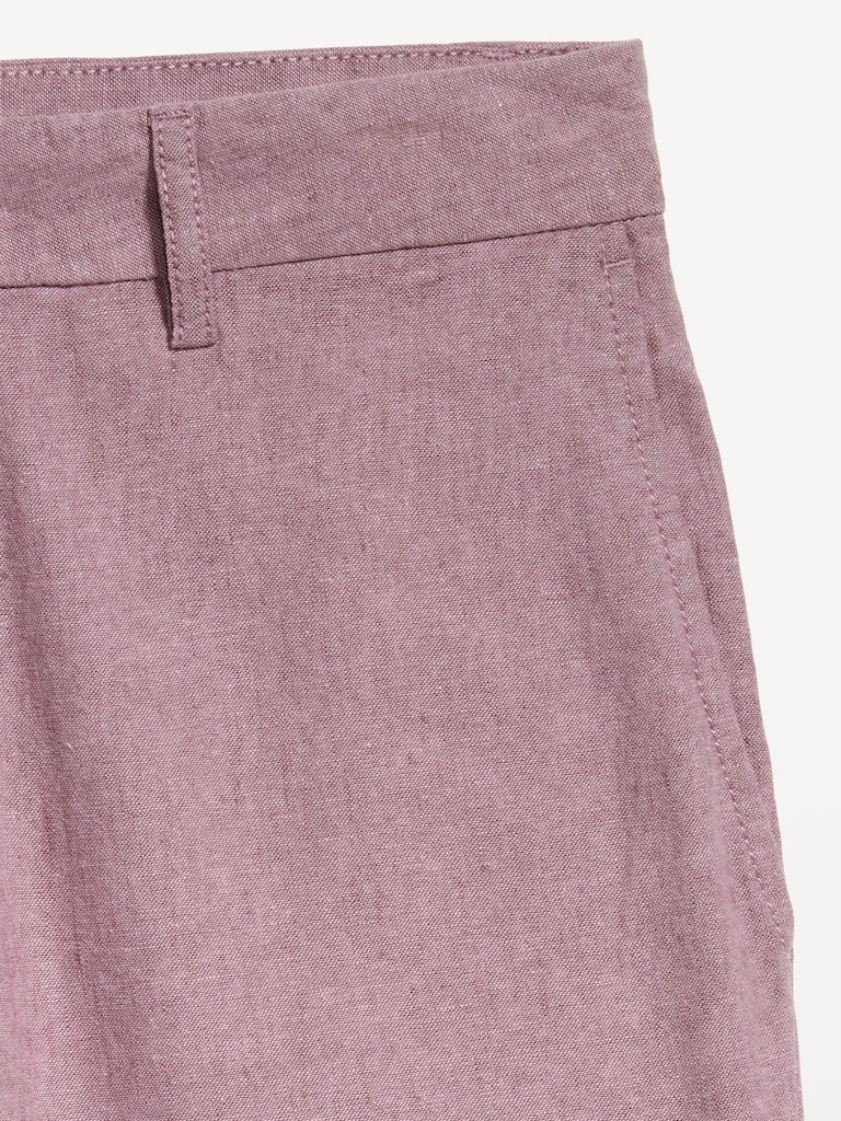 Slim Rotation Linen-Blend Chino Shorts -- 8-inch inseam