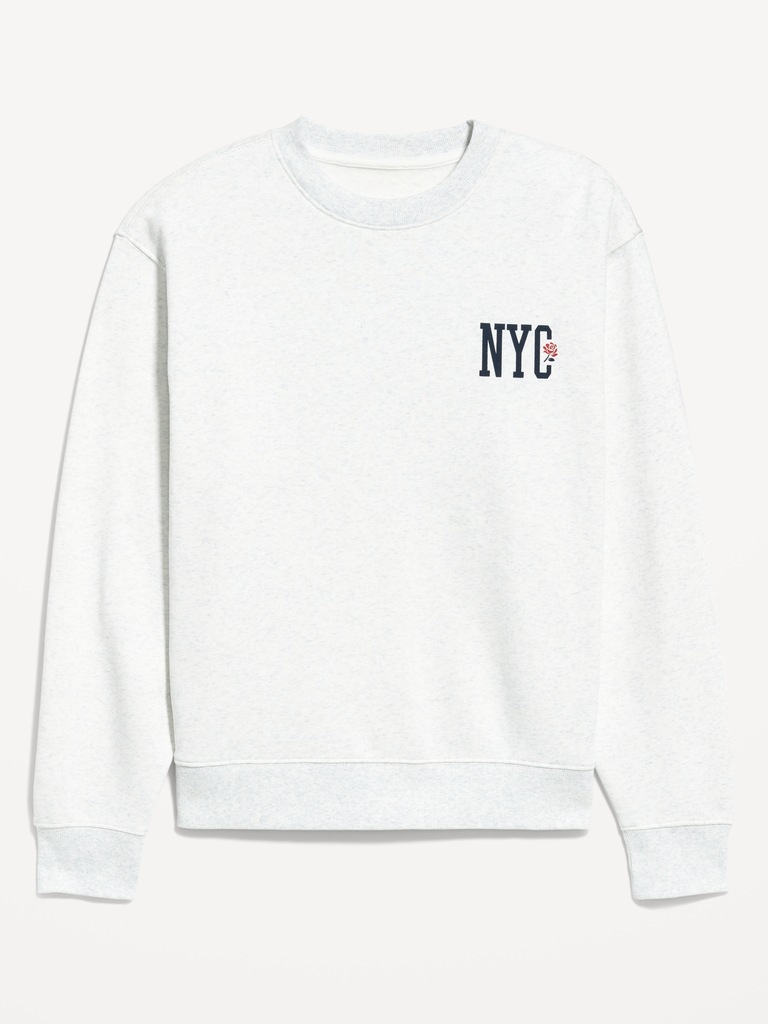 Loose Graphic Rotation Crew-Neck Sweatshirt