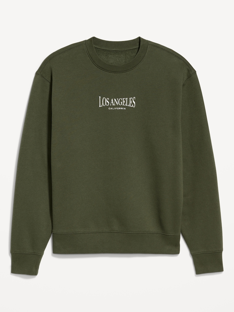 Loose Graphic Rotation Crew-Neck Sweatshirt