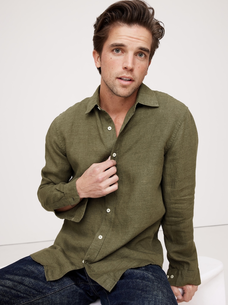 Standard-Fit Linen Shirt