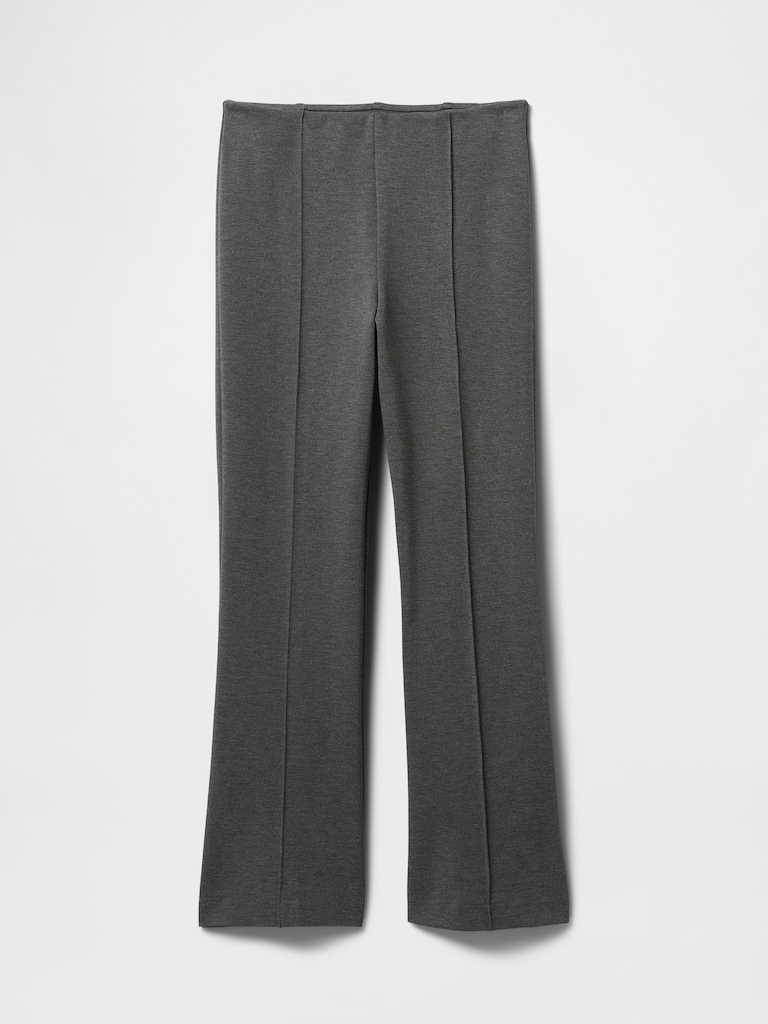High Rise Double Knit Crop Kick Pants