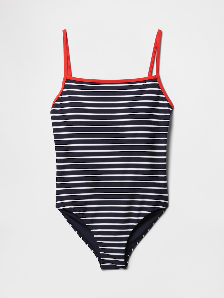 Square-Neck One-Piece Swimsuit