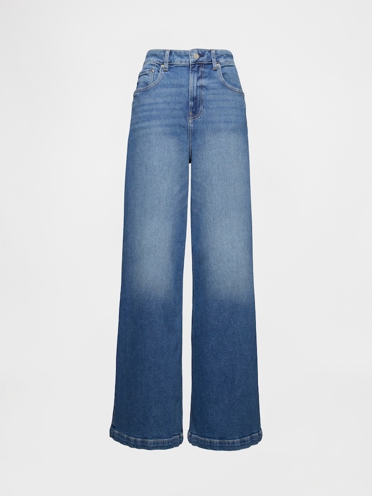 Extra High Rise Stride Wide-Leg Jeans