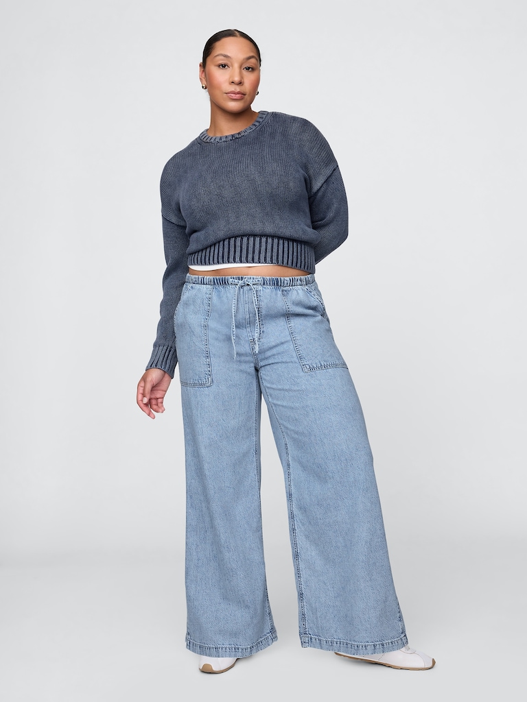 Mid Rise UltraSoft Easy Baggy Jeans