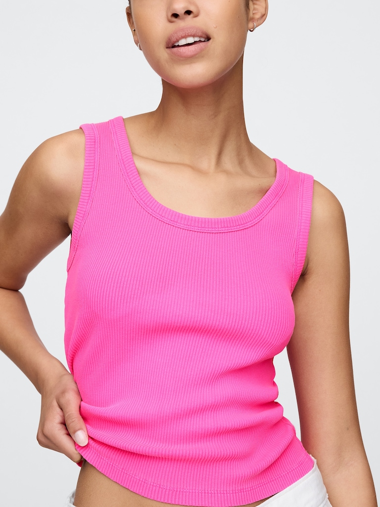 Rib Scoop Tank Top