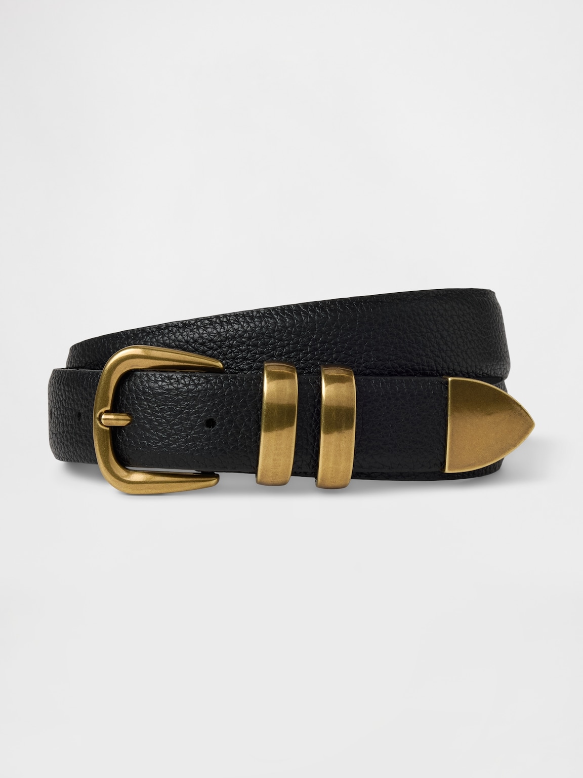 Pebbled Leather Belt