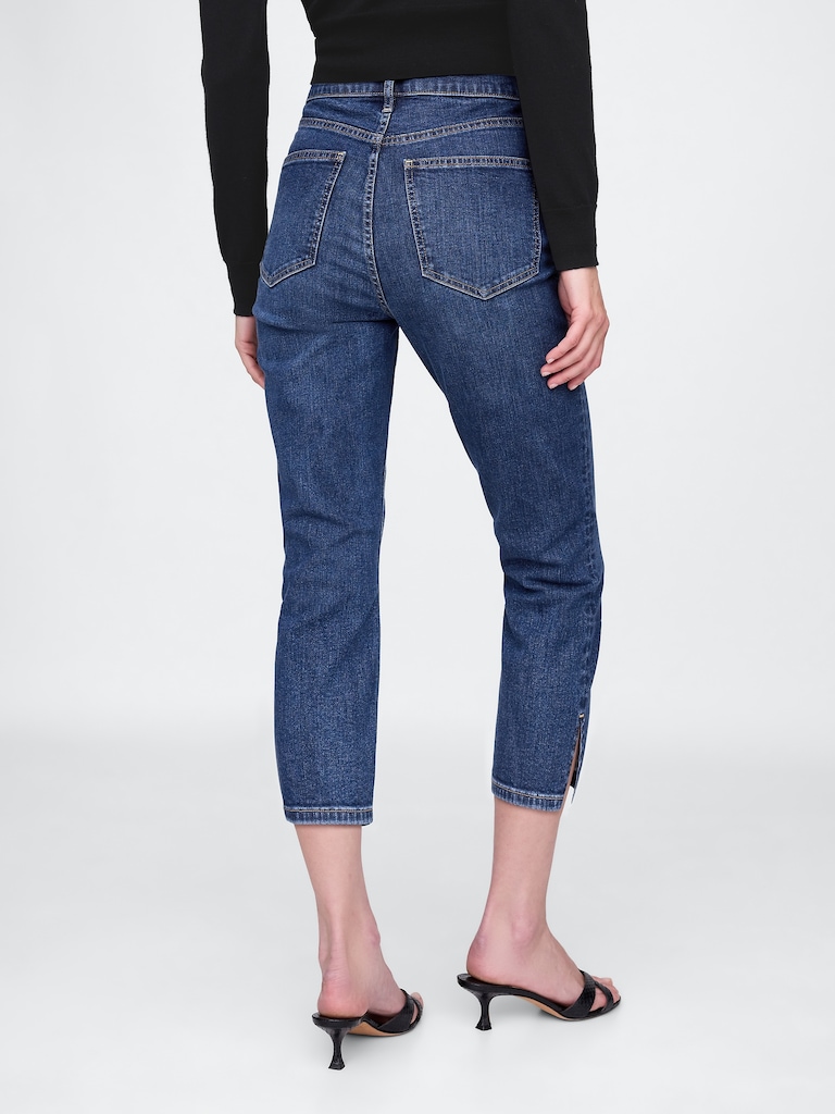 High Rise Capri Jeans