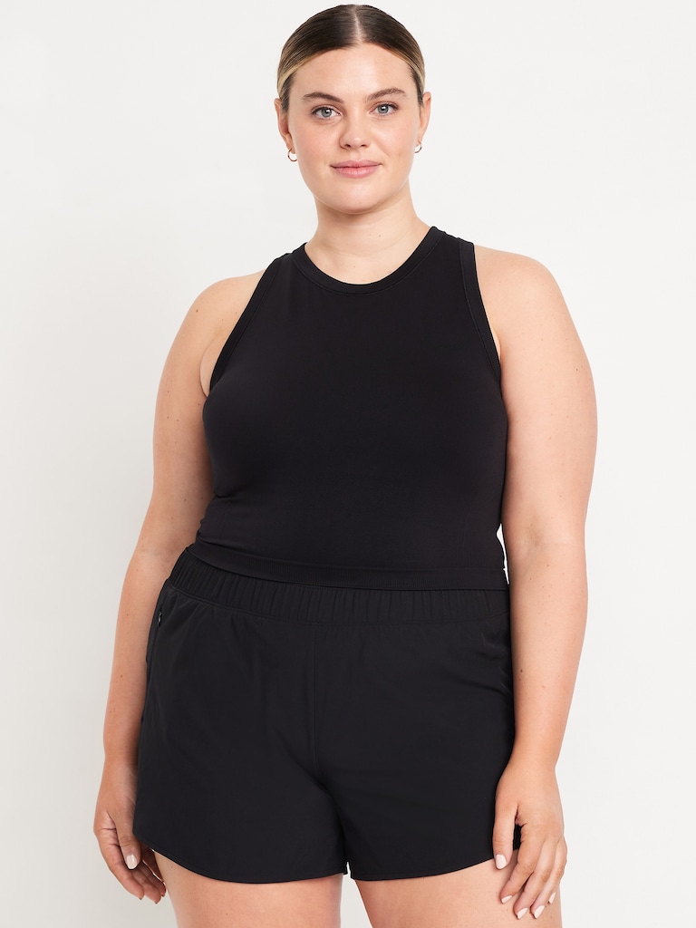 Fluid Seamless Fitted Crop Tank Top