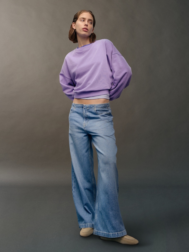 Mid Rise UltraSoft Baggy Jeans