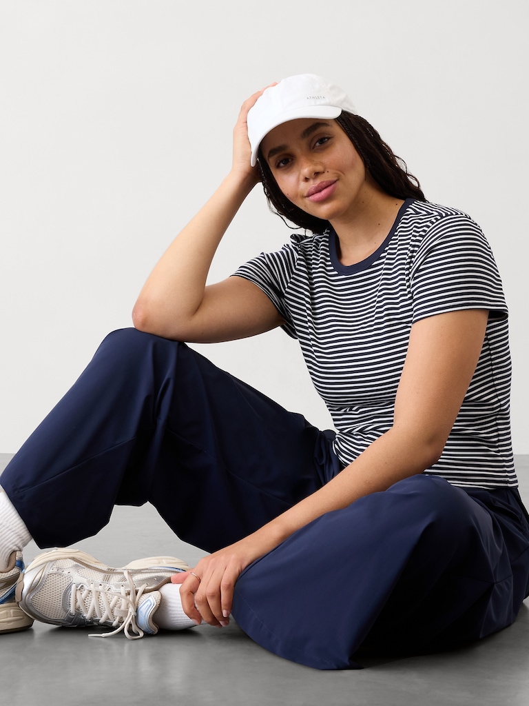 Signature Rib Crop Tee