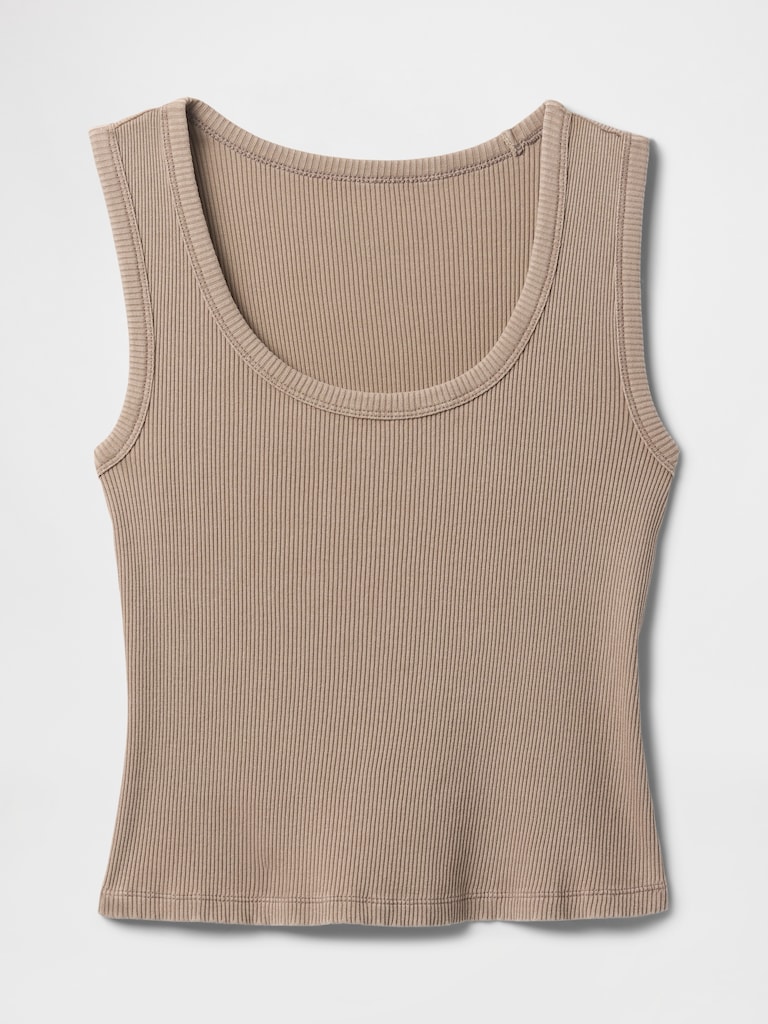 Rib Scoop Tank Top