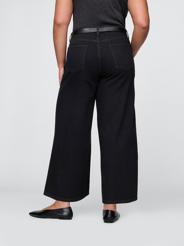 Mid Rise UltraSoft Crop Baggy Jeans
