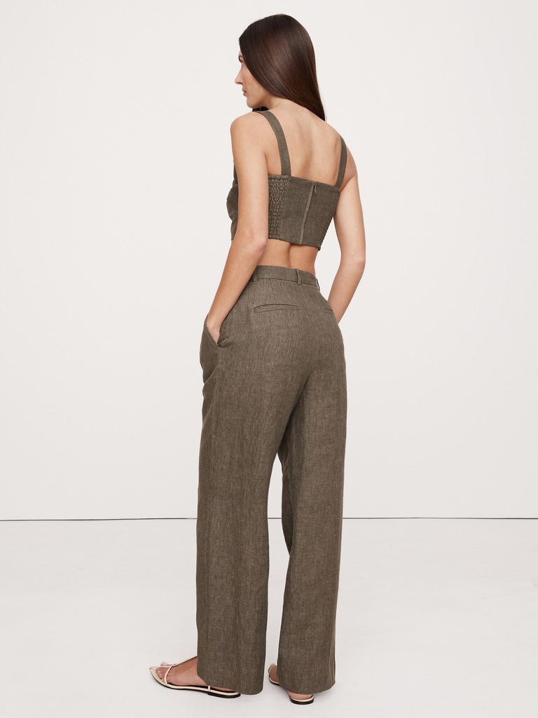 The Soho Wide-Leg Pant in Linen