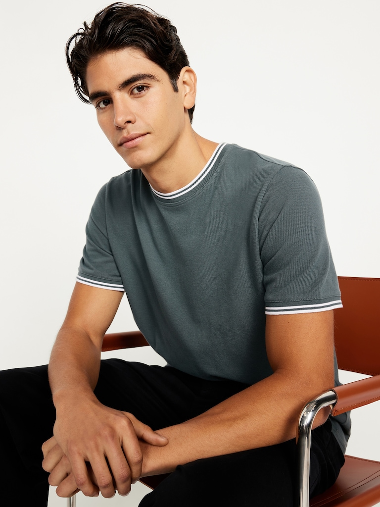 Textured Pique T-Shirt