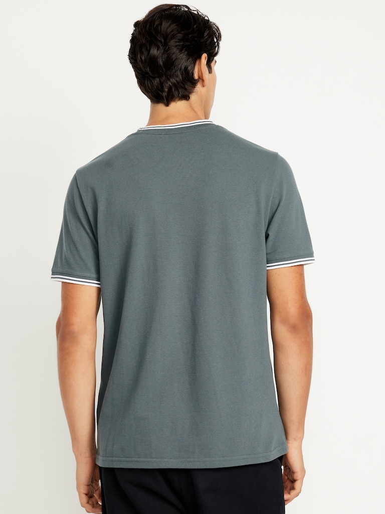 Textured Pique T-Shirt