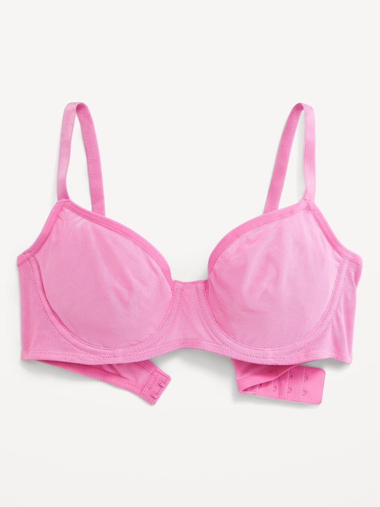 Mesh Balconette Bra