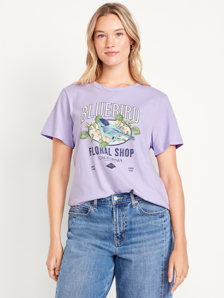 EveryWear Crew-Neck Graphic T-Shirt