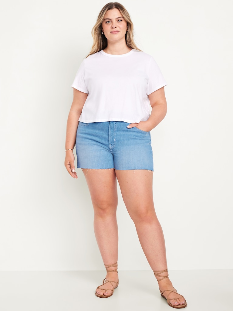 High-Waisted OG Jean Cut-Off Shorts -- 3-inch inseam