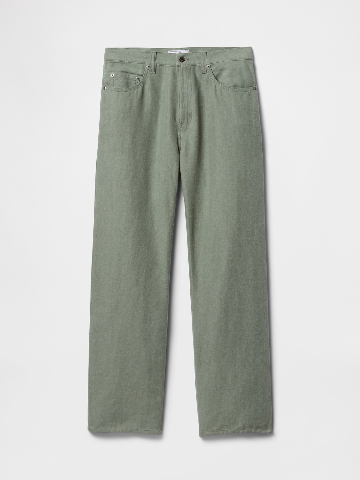 Linen-Cotton '90s Loose Herringbone Pants