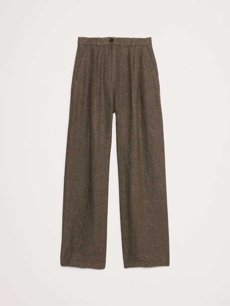 The Soho Wide-Leg Pant in Linen