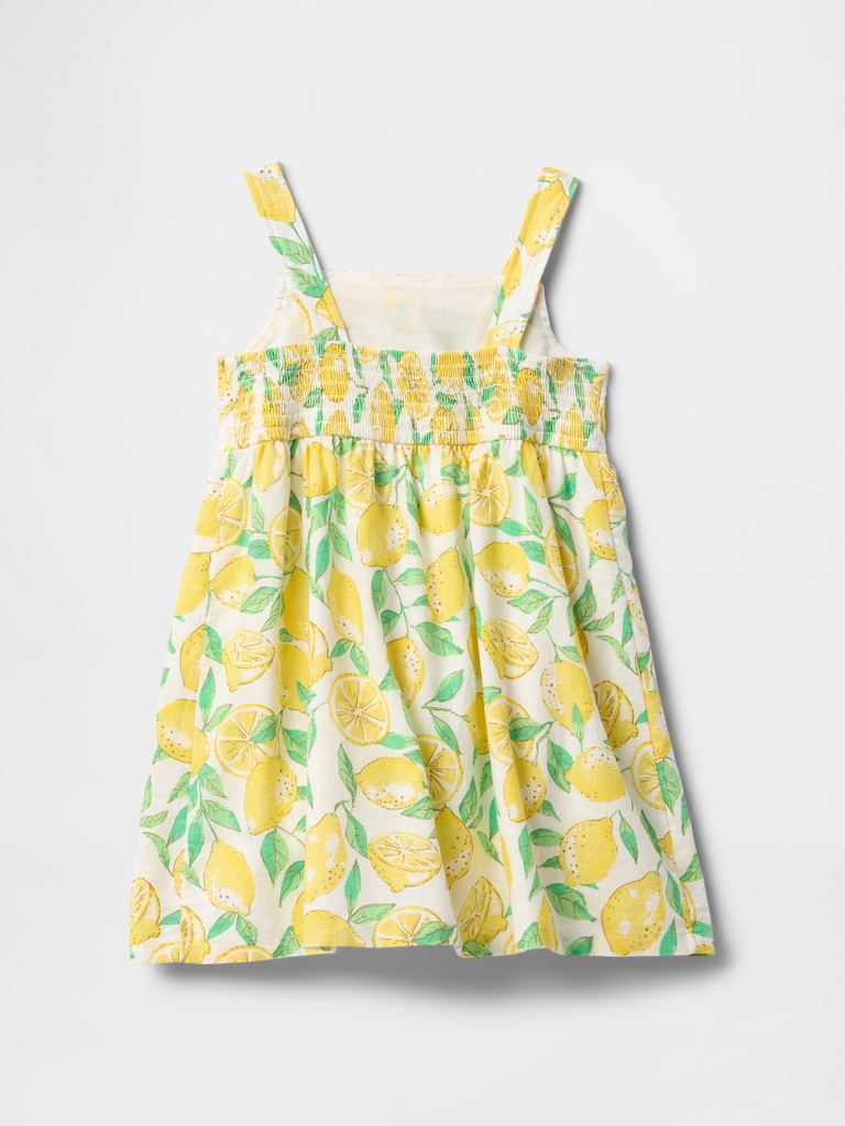 Baby & Toddler Linen-Cotton Lemon Dress