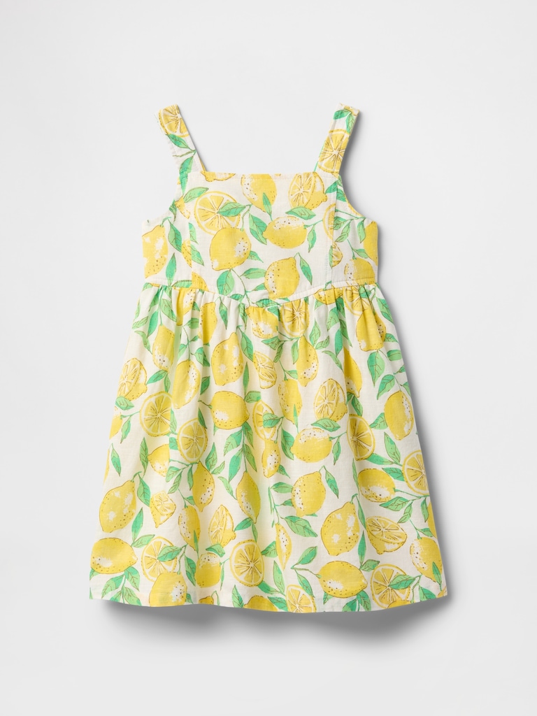 Baby & Toddler Linen-Cotton Lemon Dress