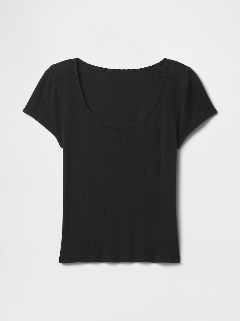 Pointelle Top
