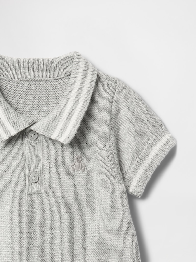 Baby Polo Sweater Shorty One-Piece
