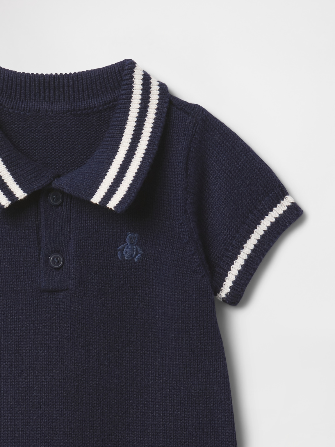 Baby Polo Sweater Shorty One-Piece