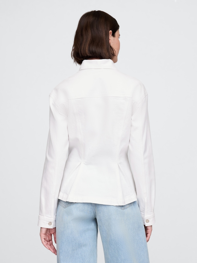 Cinched Denim Jacket