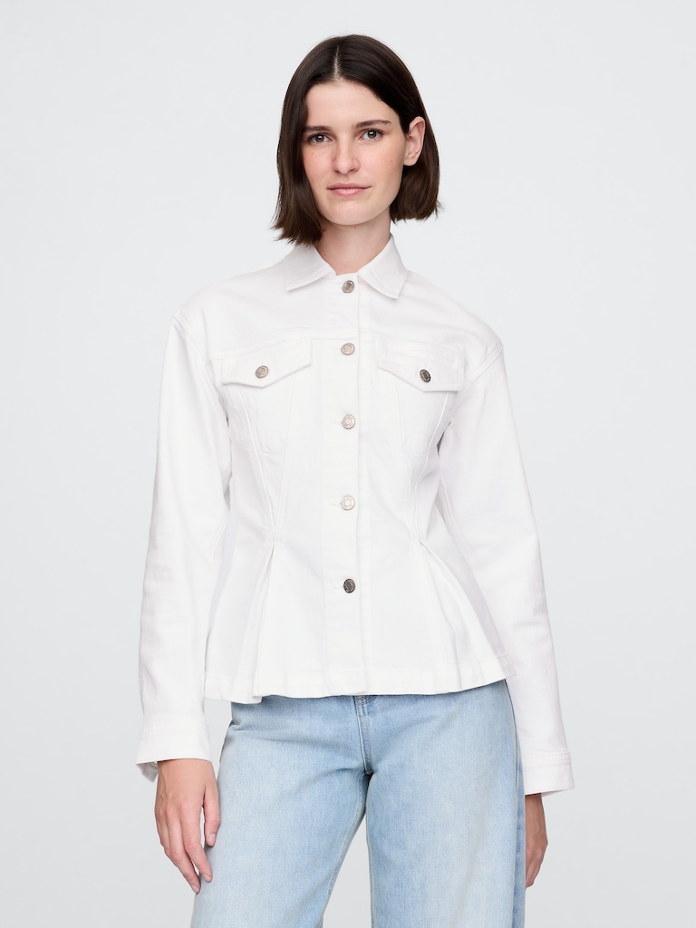 Cinched Denim Jacket