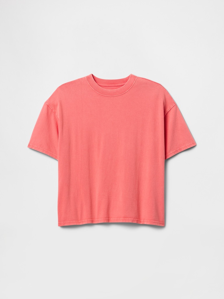 Kids Relaxed Washed Crewneck T-Shirt