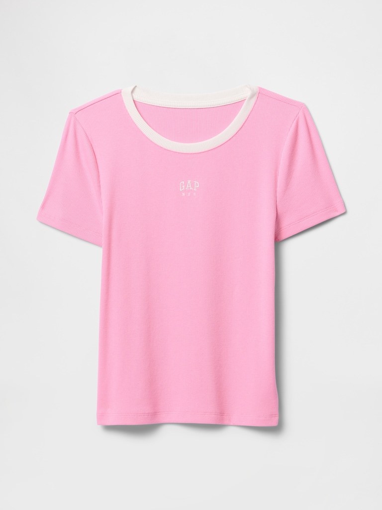 Modern Logo Crop T-Shirt