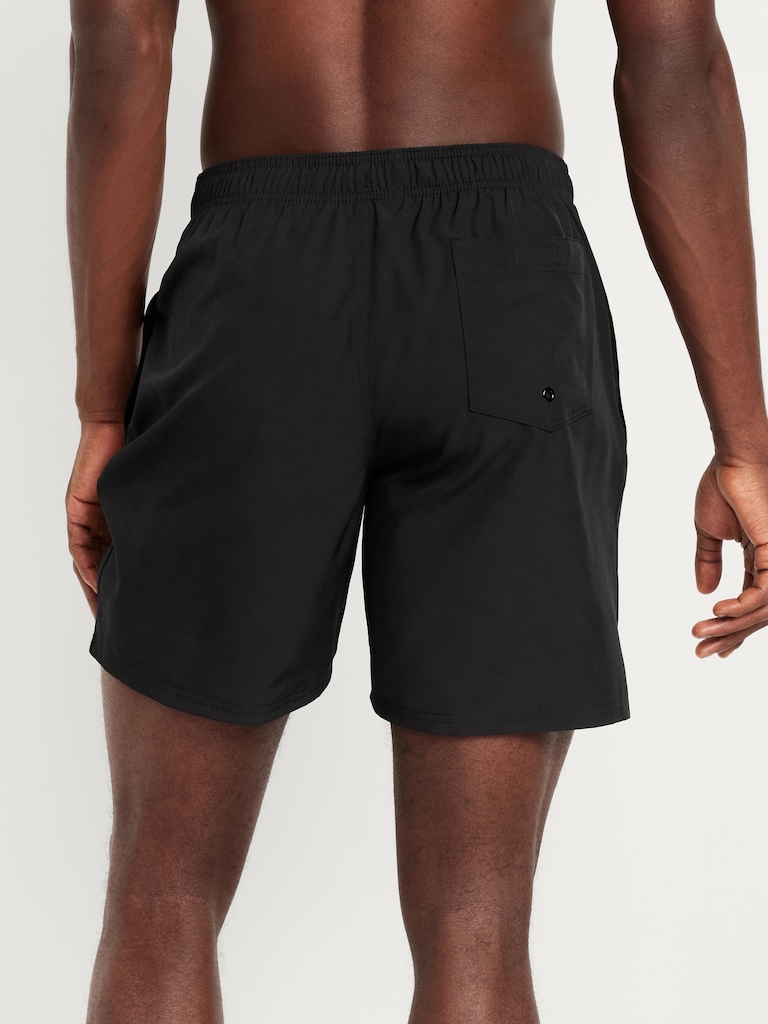 Solid Swim Trunks -- 7-inch inseam
