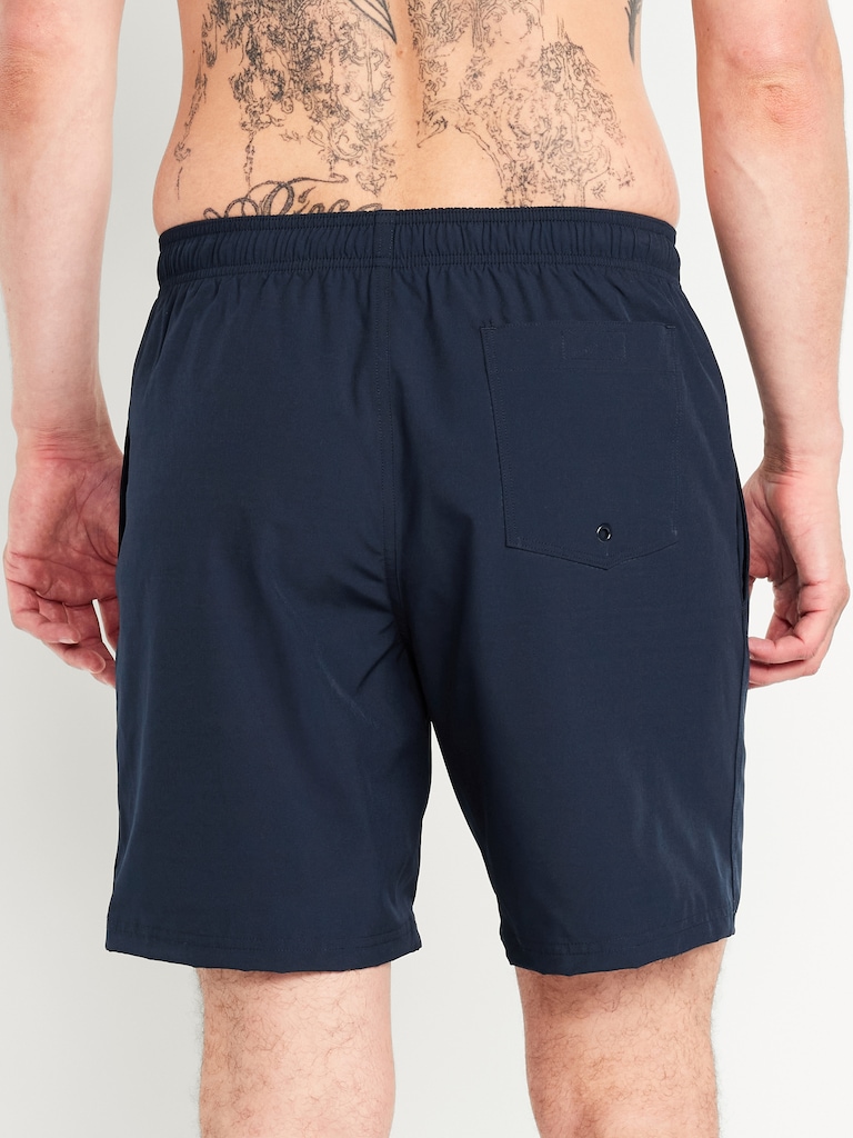 Solid Swim Trunks -- 7-inch inseam