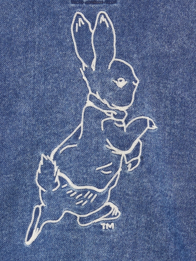 Baby Peter Rabbit™ Knit Denim Shawl Cardigan