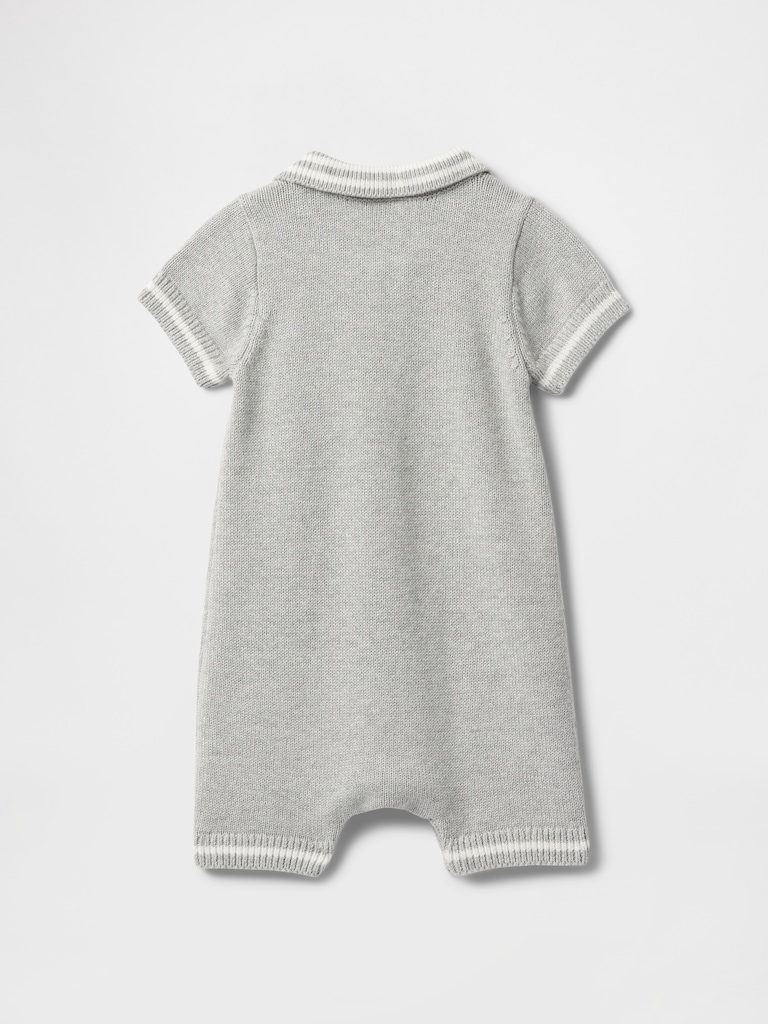 Baby Polo Sweater Shorty One-Piece