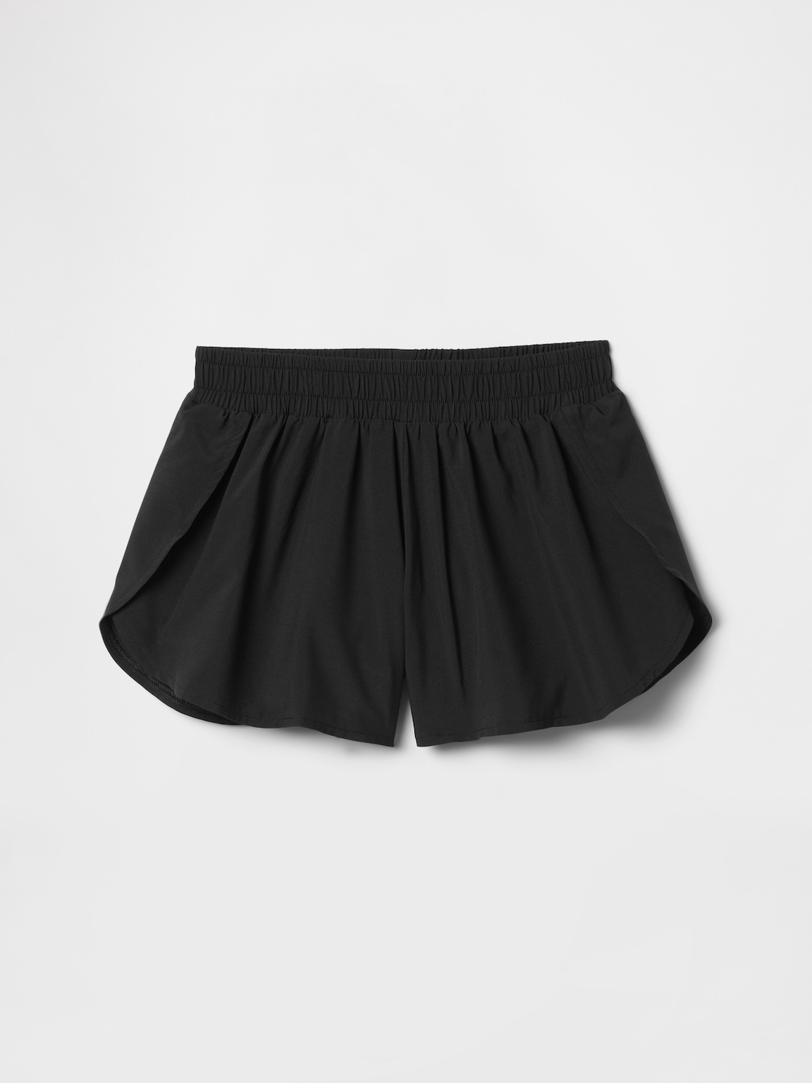 Kids Quick-Dry Butterfly-Hem Run Shorts
