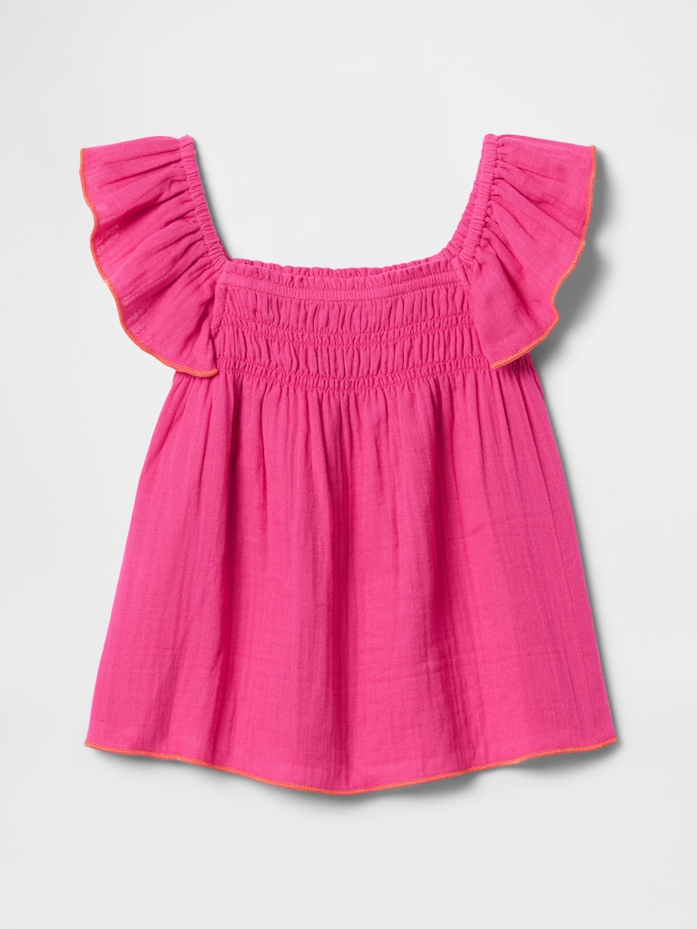 Baby & Toddler Crinkle Gauze Top