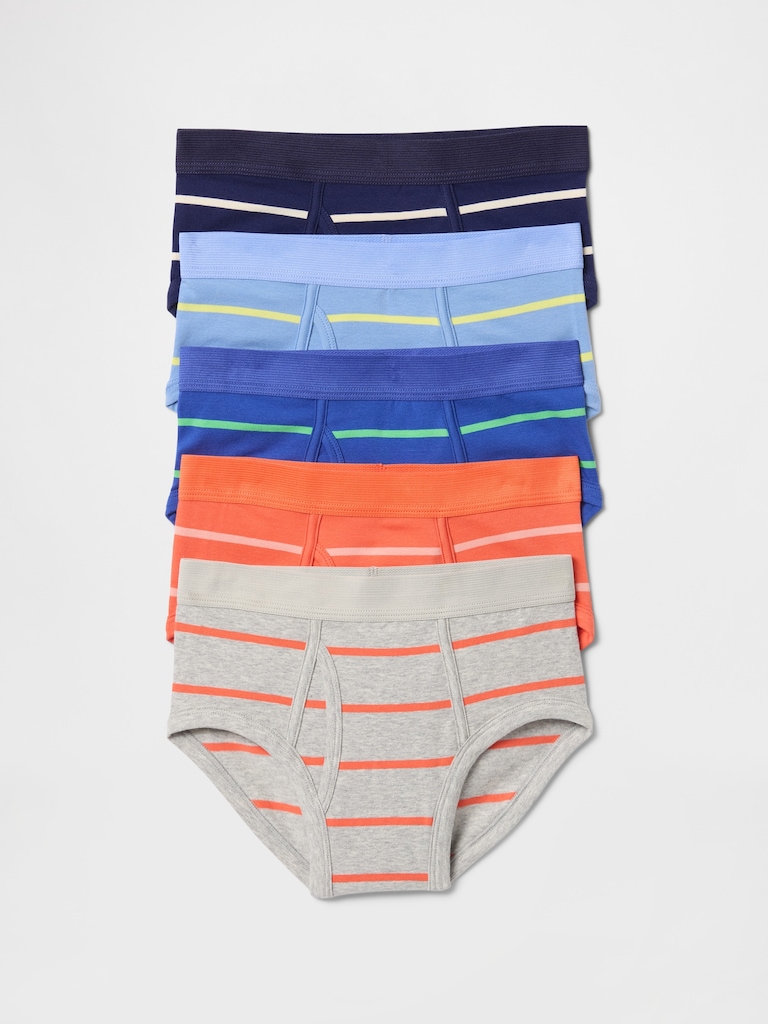 Kids Organic Cotton Briefs (5-Pack)