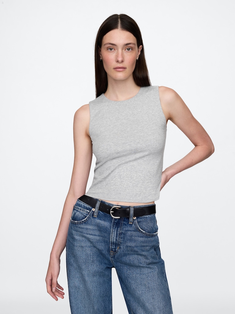 CloseKnit Jersey Crop Tank Top