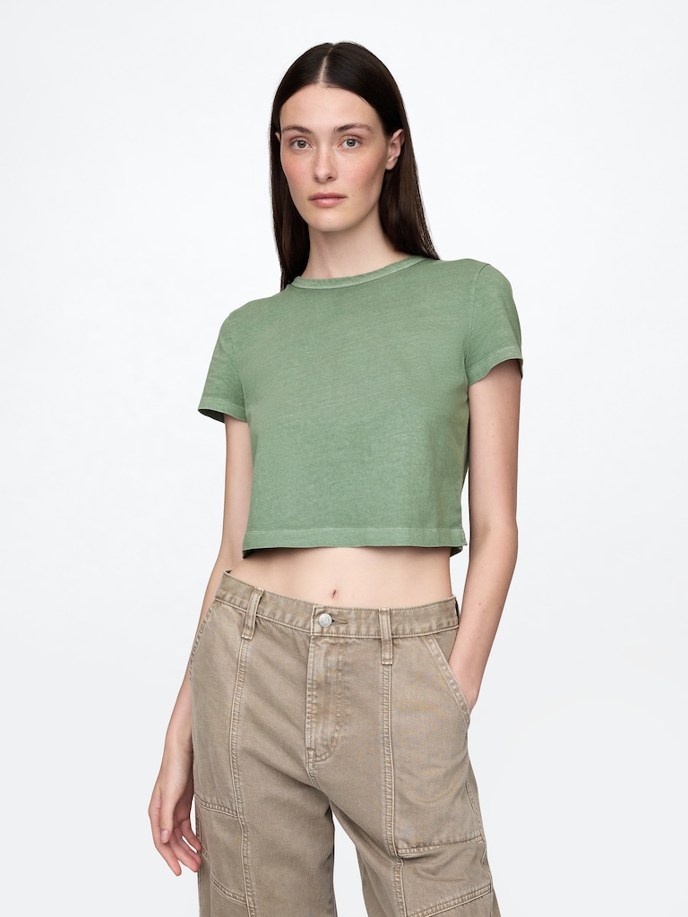 Organic Cotton VintageSoft Crop T-Shirt