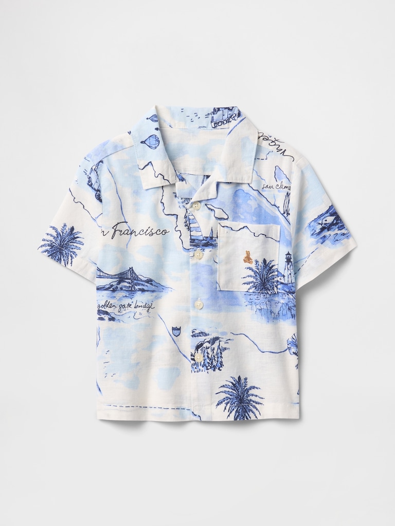 Baby & Toddler Linen-Cotton Cabana Shirt