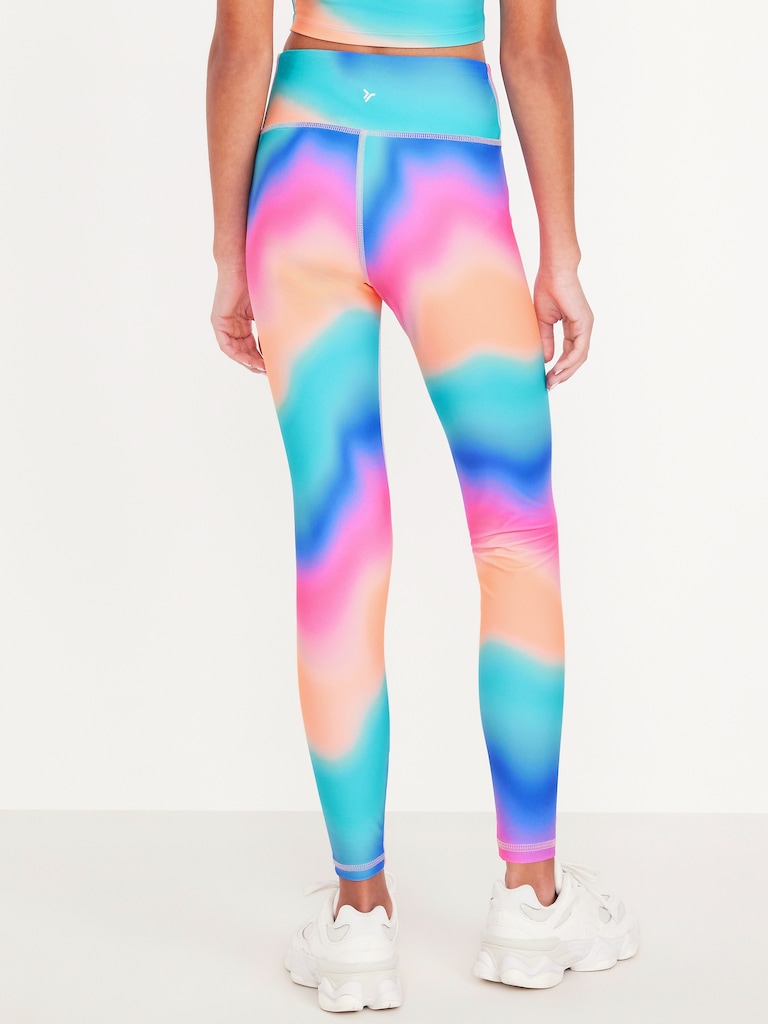 High-Waisted PowerSoft 7/8-Length Performance Leggings for Girls