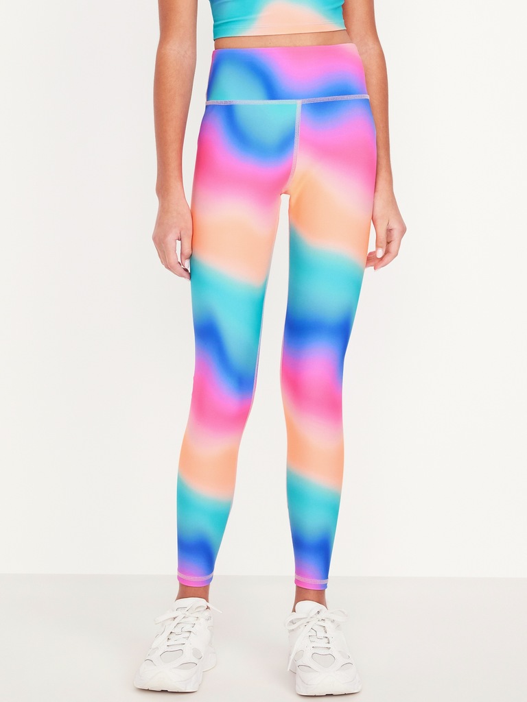 High-Waisted PowerSoft 7/8-Length Performance Leggings for Girls