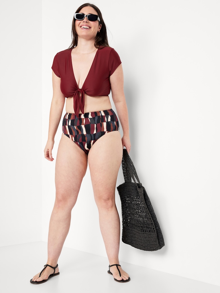 Tie-Front Swim Cover-Up