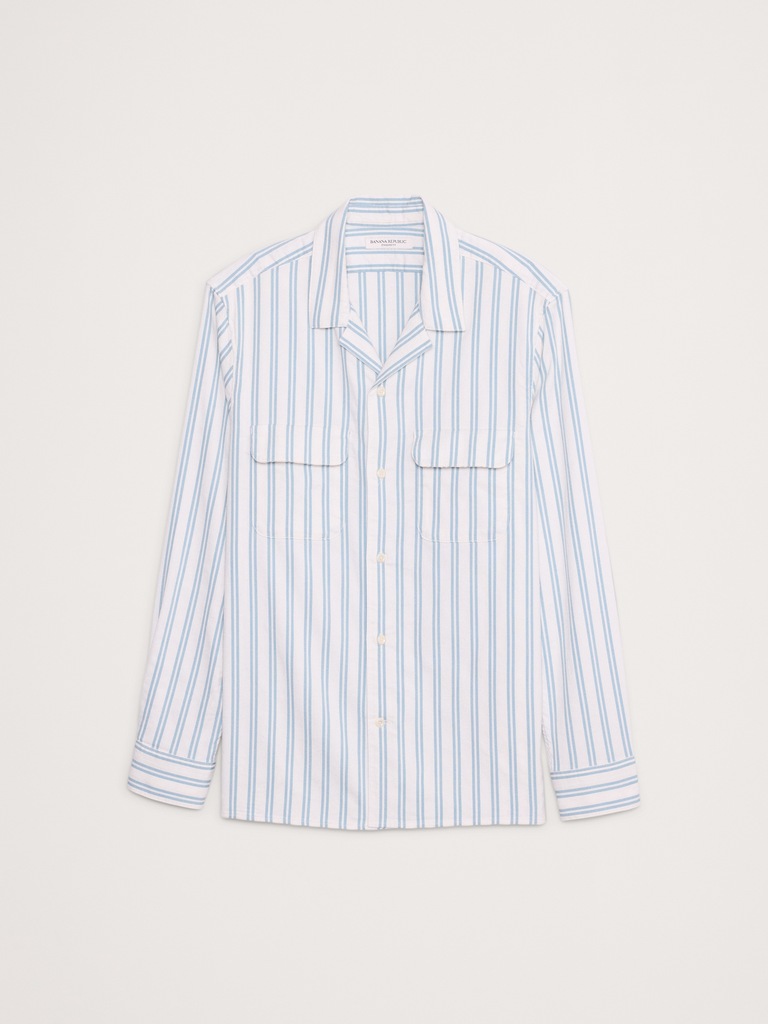 Textured Stripe Resort Shirt